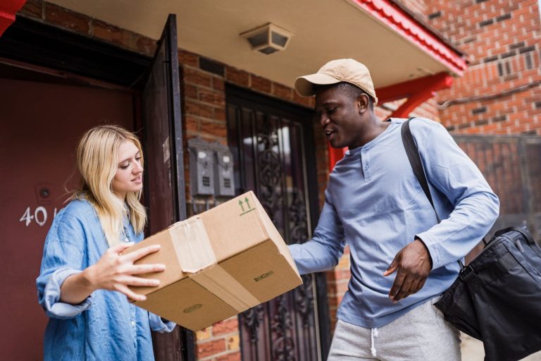 Man Delivering a Package